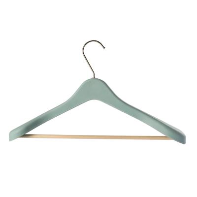 China Baike Eco-friendly Wholesale Multi-use Hotel Room Bamboo Hanger With Wooden Stick for sale