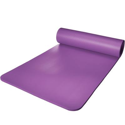 China Non-Slip Customized 10mm Thick NBR Comfort Foam Yoga Mat, Eco-Friendly Custom NBR Pilates Yoga Mat) for sale