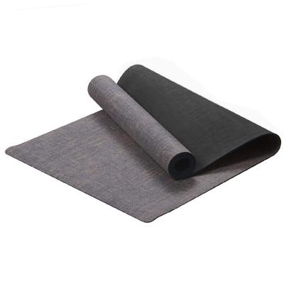 China Eco - Friendly Mens Pilates Non Slip Rubber Odorless Rubber Jute Yoga Mat for sale