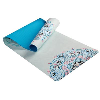 China Yoga Accessories Thick High Density Padding Eco - Friendly Non Slip Suede Band Exercise Mat for sale