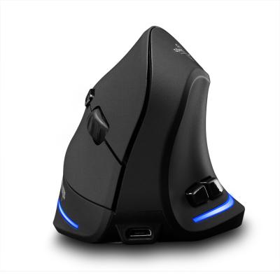 China Vertical Charging Mouse 2.4G Vertical Gaming Wireless 2400DPI Wrist Protect Mouse for sale