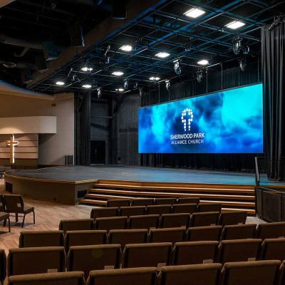 China 3840Hz Indoor Led Video Wall Rental Turnkey Solution P2.97 P3.91 Church Indoor Full Color Backdrop Led Display Screen for sale