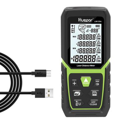 China HUEPAR LM120A Electronic Angle Sensor Laser Distance Meter with Rechargeable Lion Battery for sale