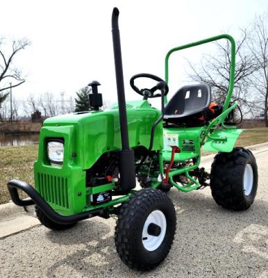 China Van het de Mensengolf van Mini Farm Tractor With Reverse 125cc Één de Lichten van de Karjeep fully auto with hitch Te koop