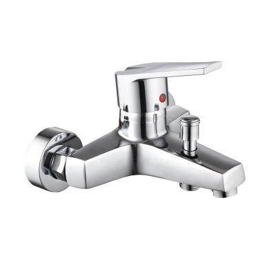 China Without Bathtub Faucet Mixing Slide Bar Hot And Cold Zinc Alloy Faucet for sale