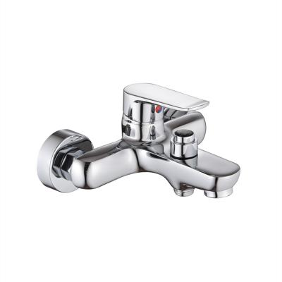 China Single Wall Mounted Shower Faucets Faucet Valve Handle Faucet Hot And Cold Water Metered for sale