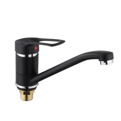 China Aluminum Deck Mount Bathroom Basin Faucets Single Handle Metered Single Hole Kitchen Faucets for sale