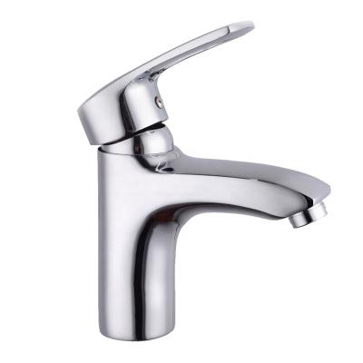 China Zinc Alloy Metered Faucets Basin Faucet Deck Mounted Mixer In Bathroom Hot Cold Water Sink Faucet for sale