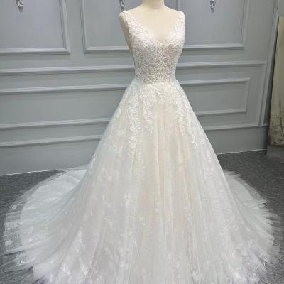 China Breathable Lace Wedding Dress Ball Gowns Off The Shoulder Vintage Lace Dress Long Tail Bridal Wedding Gowns for sale