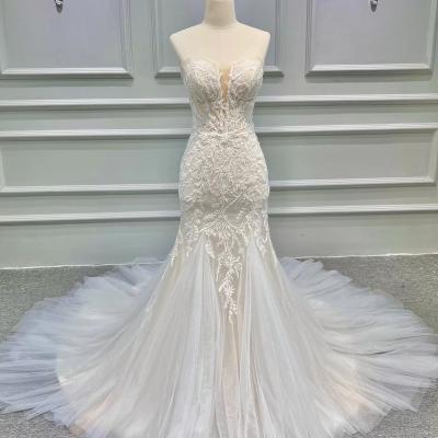 China Breathable Special Design For Women Hot Sexy Bridesmaid Fashion Lace Grenadine Wedding Dress Custom Made White OEM Vintage Anti for sale