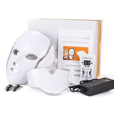 China Dye Removal Led Facial Mask Skin Tightening Acne Treatment Wrinkle Remover Skin Rejuvenation Led Facial Mask for sale