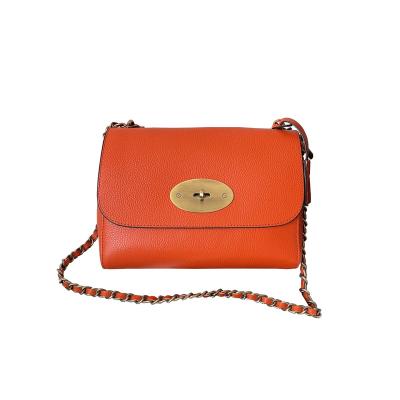 China New Fashion Chain Women's Cross - Body Bag Simple Women's Shoulder Bag In Solid Color With Lock Premium for sale