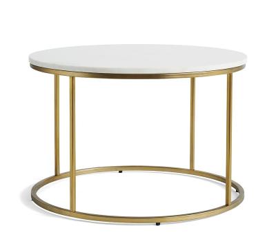 China (Others) 2021 Adjustable Home Decor Metal Tea Table Modern Round Tea Table For Living Room for sale