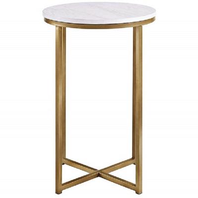 China (Others) 2022 Urban Style Glass Tea Table Living Room Furniture Urban Style Metal Interior Decor Corner Table Adjustable Side Prices for sale