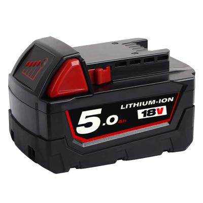 China High Quality 18V 6000mAh Li-ion Power Tool Battery Replacement For Milwaukee 18V 48-11-1820 Power Tool Battery 48-11-1828 48-11-1840 for sale