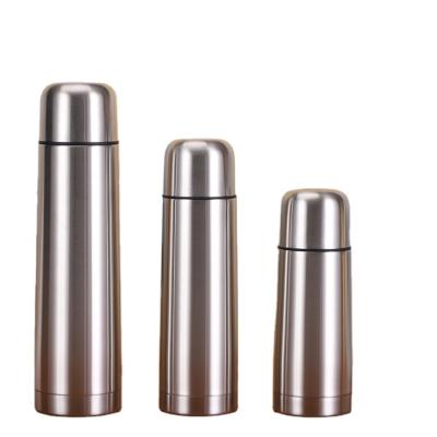 China Wholesale Viable Classic Double Bottle Product Stainless Steel Bullet Wall Insulated Vacuum Flask With Customized Logo for sale