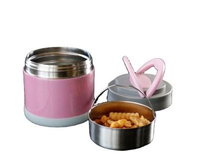 China Stainless Steel Vacuum Collapsible Lunch Box Viable Thermos Handle In Stock for sale