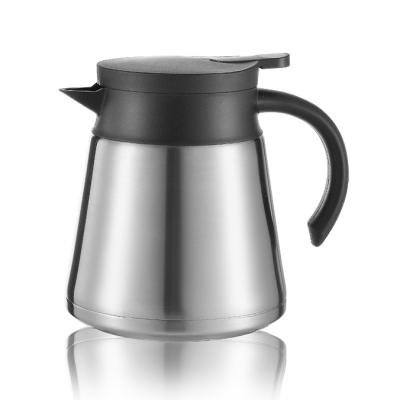 China Durable Stainless Steel Double Wall Outdoor Coffee Pot Vacuum Coffee Pot Teapot for sale