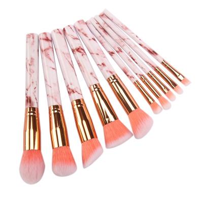 China Angular Blush Byleading 14pcs Makeup Brushes Premium Synthetic Kabuki Makeup Brush Set for sale