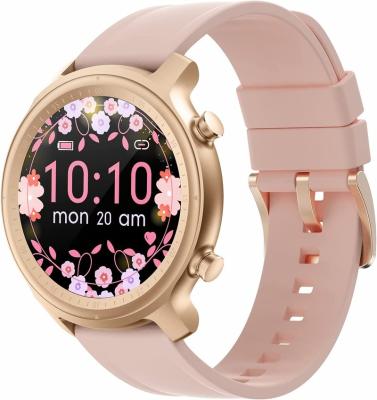 China Touch Screen Smart Watch for Women, Fitness Tracker Watches with Call Microphone Focus Rate Calorie Monitor for Android iPhone (Rose Gold) for sale