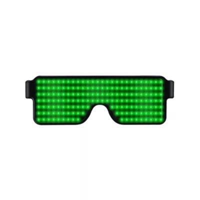 China Fashion Sunglasses New 11 Modes Fast Flash Led Luminous Christmas Concert Light Toys Glasses USB Charging Party Glasses for sale