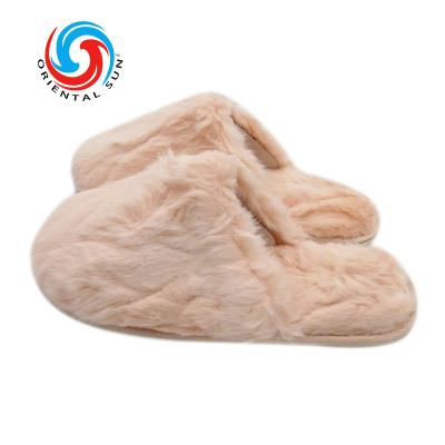 China CUSTOMER REVIEWS (0)‎ china fashionable manufacture wholesales pink soft cotton faux fur non-slip princess slippers for girls for sale