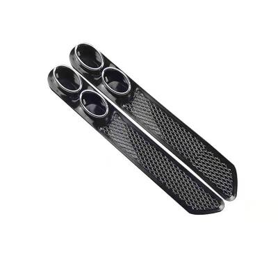 China New design WH-D-008 car modification self-adhesive parts simulated grille exhaust tail pipe decoration sticker for DIY car for sale