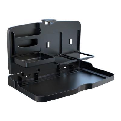 China Brief & New Arrival Simple Foldable Black Backseat Car Vehicle Drinks Cup Holder Plastic Holder Tray for sale