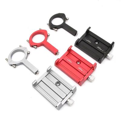 China Universal Adjustable 360 ​​Rotation Aluminum Alloy Motorcycle Bike Mobile Phone Holder for sale