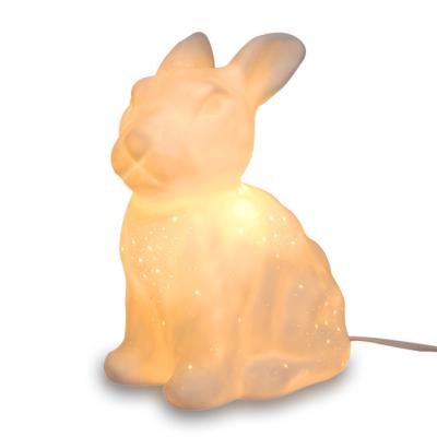 China New Deisgn Modern Minimalist Animal White Animal Ornaments Decorative Led Lights Rabbit Night Lamp Creative for sale