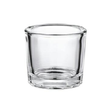 China Home 85ml Glass Candle Holder Dining Room Table Living Room Traditional Glass Candle Holder Wax Clear for sale