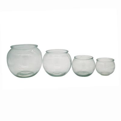 China Hot selling minimalist glass bowl vases for home decoration for sale