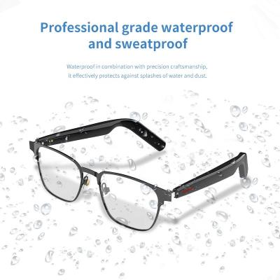 China TR90 Driving Sports Fashion Office Worker Bluetooth Single Eyewear 2022 Blue Audio Smart Glasses New Anti Work < 50