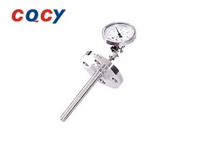 China Oil Filling Temperature Instrument Shock Resistant Electrical Contact Bimetal Thermometer for sale