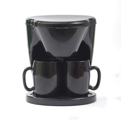 China 8 Cups Double Walls Stainless Steel Cups Coffee Maker Office Home Mini Automatic Coffee Machine Capsule Coffee Machine Imported Small for sale