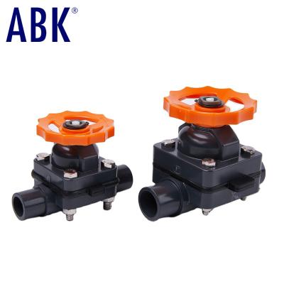 China General DIN Industry Grade Manufacturer PVC Valve Diaphragm Valves Plastic Water Valves for sale