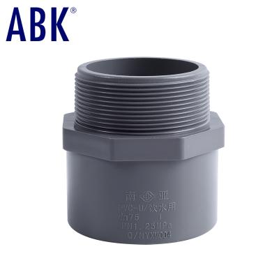 China 2020 DIN Water Supply Pipeline Hot Selling Enterprise DIN Standards Pipe Fittings Plastic External Joint PVC Thread Joint for sale