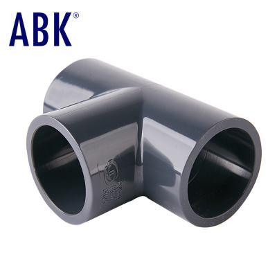 China Free Sample Heavy Duty DIN Standards Industrial Grade Acid And Alkali Corrosion Protection Pipe Fittings PVC UPVC Tee for sale