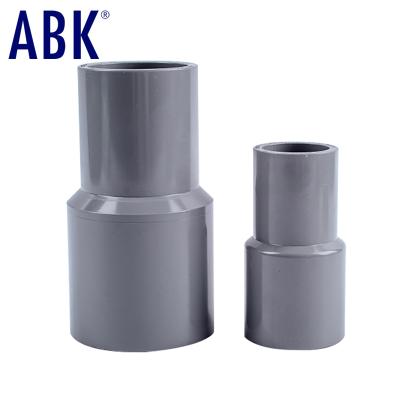 China High Quality Acid And Alkali Resistant Corrosion Protection All Standard Size JIS UPVC Plastic Pipe Fittings Reducer For Water Supply for sale