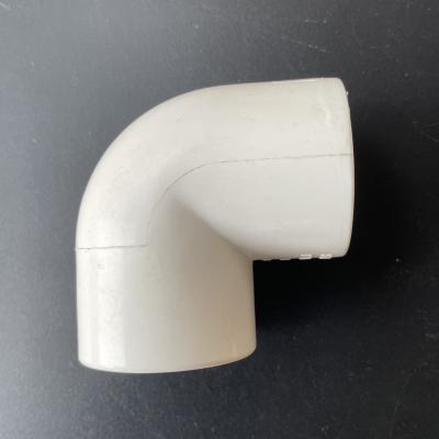 China Pipe Lines Connect ANSI High Quality SCH40 Standard Upvc 90 Degree Elbow for sale