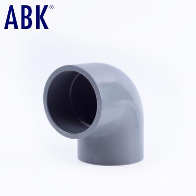 China ANSI standard CPVC standard natural environmental protection and hot selling acid and alkali resistant corrosion protection 90 degree PVC elbow for sale