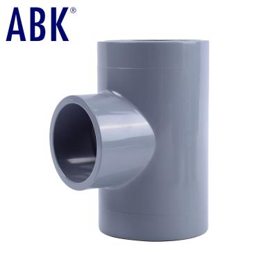 China High quality normal pipes and fittings acid and alkali resistant corrosion protection plastic CPVC reducing tee for water supply for sale