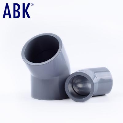 China Plastic Fit CPVC Pipe 1-1/2 Inch 4 Inch CPVC 45 Degree PVC Elbow for sale