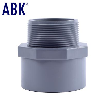 China Water Resistant Hot Selling Plastic Connection Acid And Alkali Corrosion Protection PVC Male Thread Adapter CPVC Pipe Fittings Rubber Common Male Adapter for sale