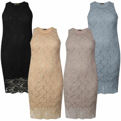 China China Factory Fashion Breathable Lace Dress Wholesale High Quality Sequin Slim Dress for sale