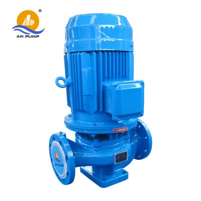 China Direct Coupled Vertical Inline Pipeline Circulation Booster Water Pump for sale