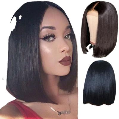 China Cheap 150% Density Hair Jumia Blonde Colors Amazon Premium Black Bob Wig With Bangs UK Medium for sale