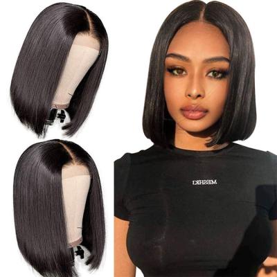 China 150% Density Dark Brown Lace Front Hair Blue Blonde Black Guy With Bob Wig for sale