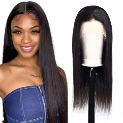 China 150% Density Glueless 13x4 360 Human Hair Hd Small Size Lace Frontal Wig With Braids for sale