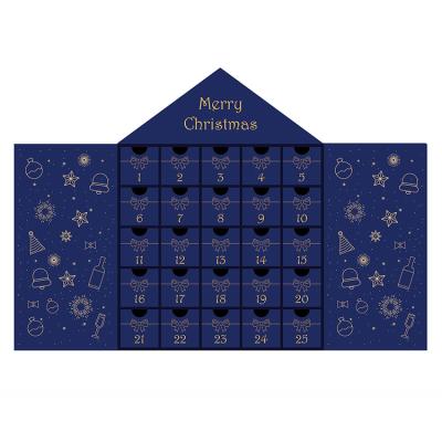 China ASP Recyclable Custom Christmas Make Up Paper Box Advent Calendar Cardboard Packaging Gift Box for sale